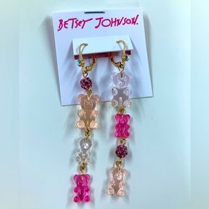 Betsey Johnson Gummy Bear Dangle Earrings